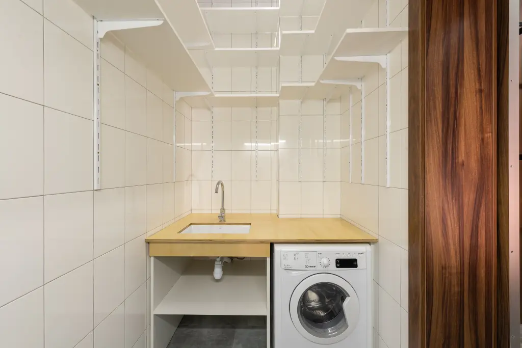 Buanderie dans un petit espace